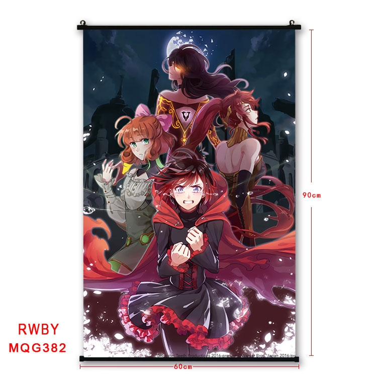 RWBY Anime plastic pole cloth painting Wall Scroll 60X90CM MQG382