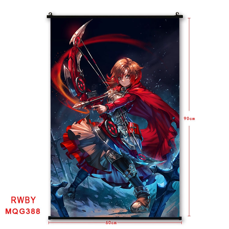 RWBY Anime plastic pole cloth painting Wall Scroll 60X90CM MQG388