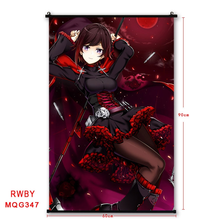 RWBY Anime plastic pole cloth painting Wall Scroll 60X90CM MQG347