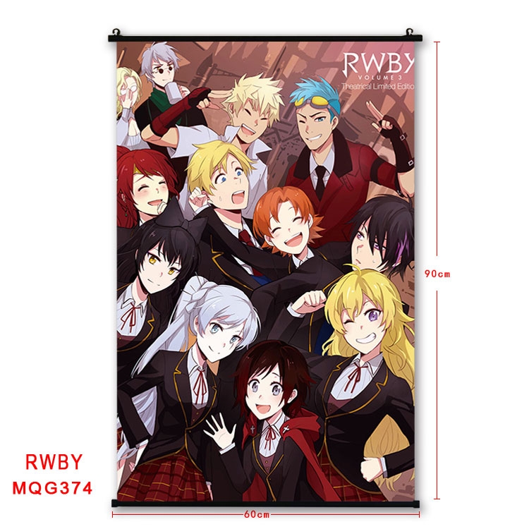 RWBY Anime plastic pole cloth painting Wall Scroll 60X90CM MQG374