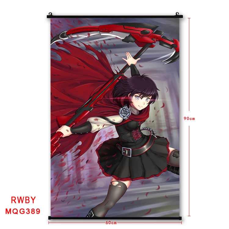 RWBY Anime plastic pole cloth painting Wall Scroll 60X90CM MQG389