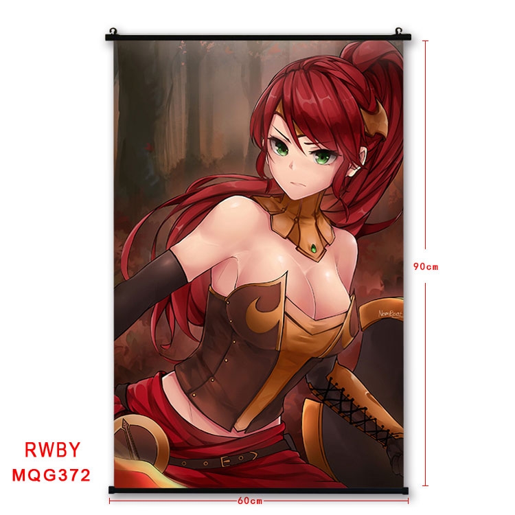 RWBY Anime plastic pole cloth painting Wall Scroll 60X90CM MQG372