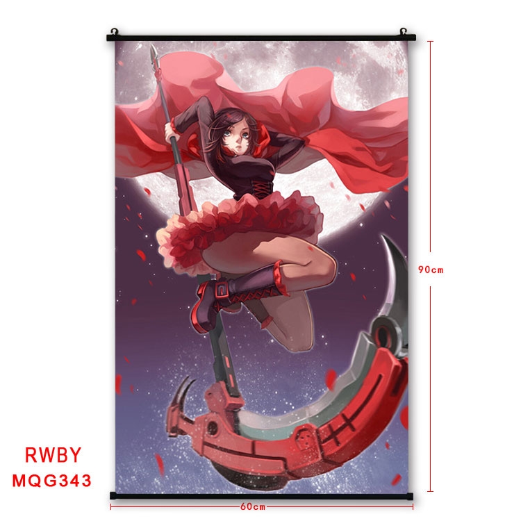 RWBY Anime plastic pole cloth painting Wall Scroll 60X90CM MQG343