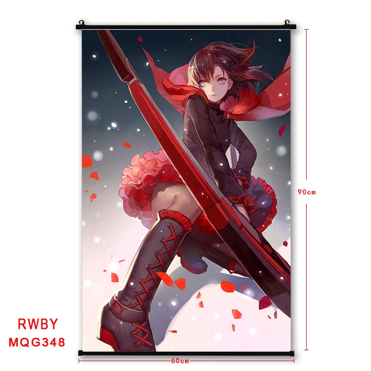 RWBY Anime plastic pole cloth painting Wall Scroll 60X90CM MQG348