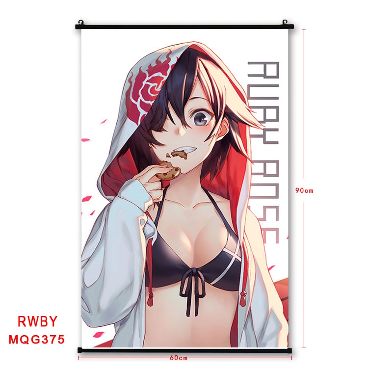 RWBY Anime plastic pole cloth painting Wall Scroll 60X90CM MQG384