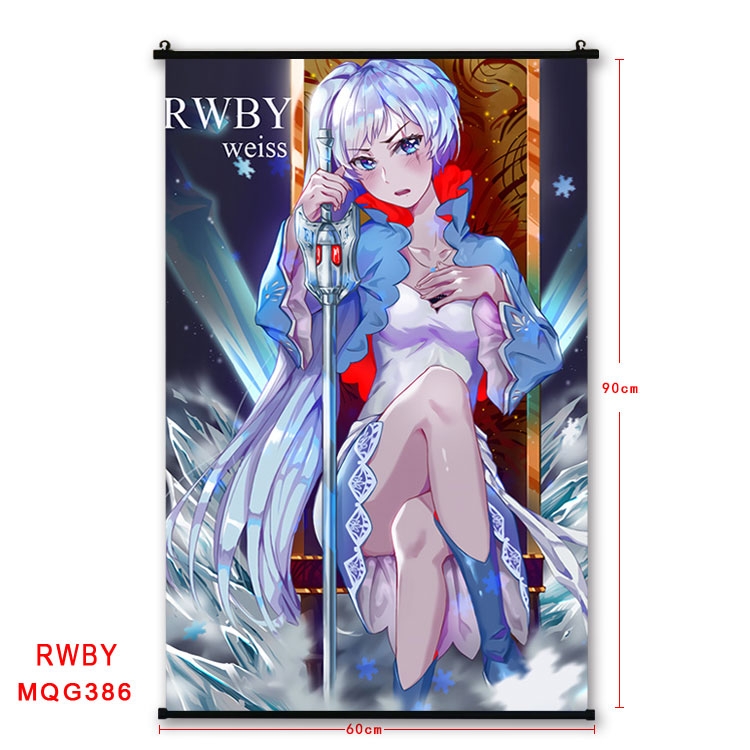 RWBY Anime plastic pole cloth painting Wall Scroll 60X90CM MQG386