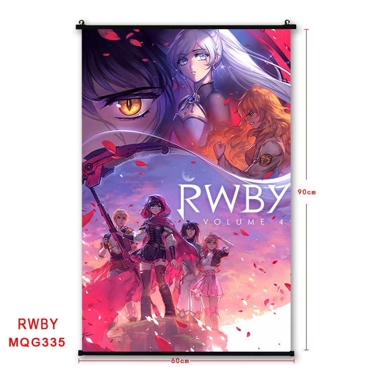 RWBY Anime plastic pole cloth painting Wall Scroll 60X90CM MQG335