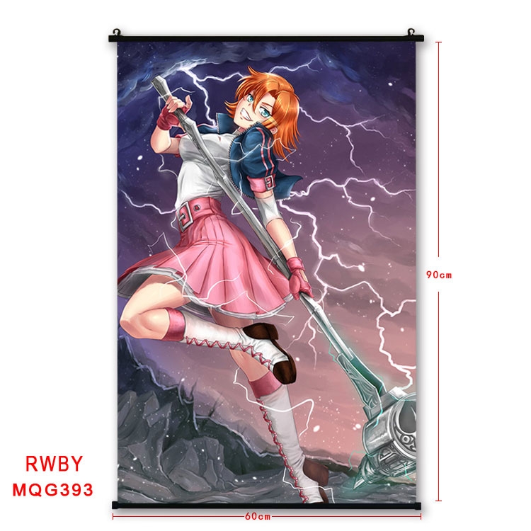 RWBY Anime plastic pole cloth painting Wall Scroll 60X90CM MQG393