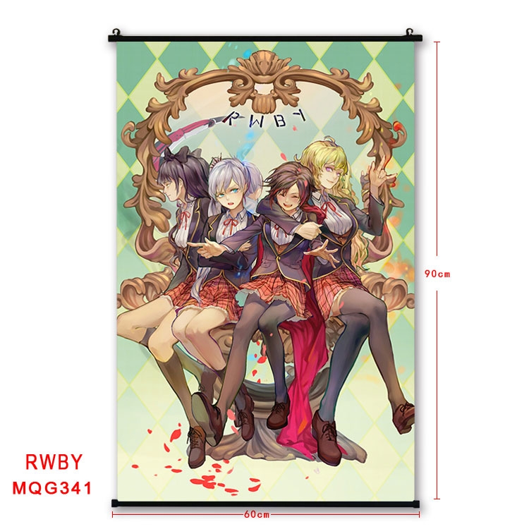 RWBY Anime plastic pole cloth painting Wall Scroll 60X90CM MQG341