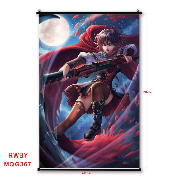 RWBY Anime plastic pole cloth painting Wall Scroll 60X90CM MQG367