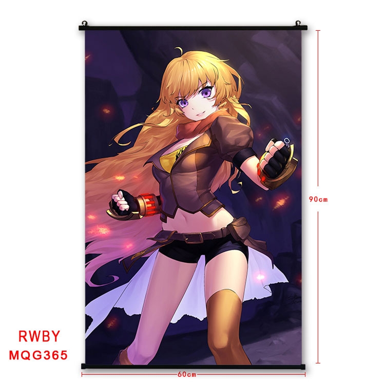 RWBY Anime plastic pole cloth painting Wall Scroll 60X90CM MQG365