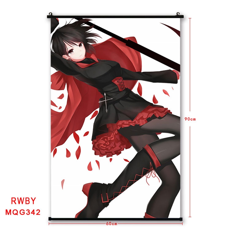 RWBY Anime plastic pole cloth painting Wall Scroll 60X90CM MQG342