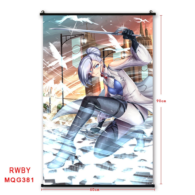 RWBY Anime plastic pole cloth painting Wall Scroll 60X90CM MQG381