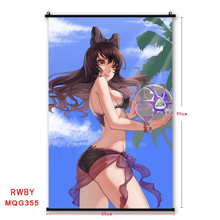 RWBY Anime plastic pole cloth painting Wall Scroll 60X90CM MQG355