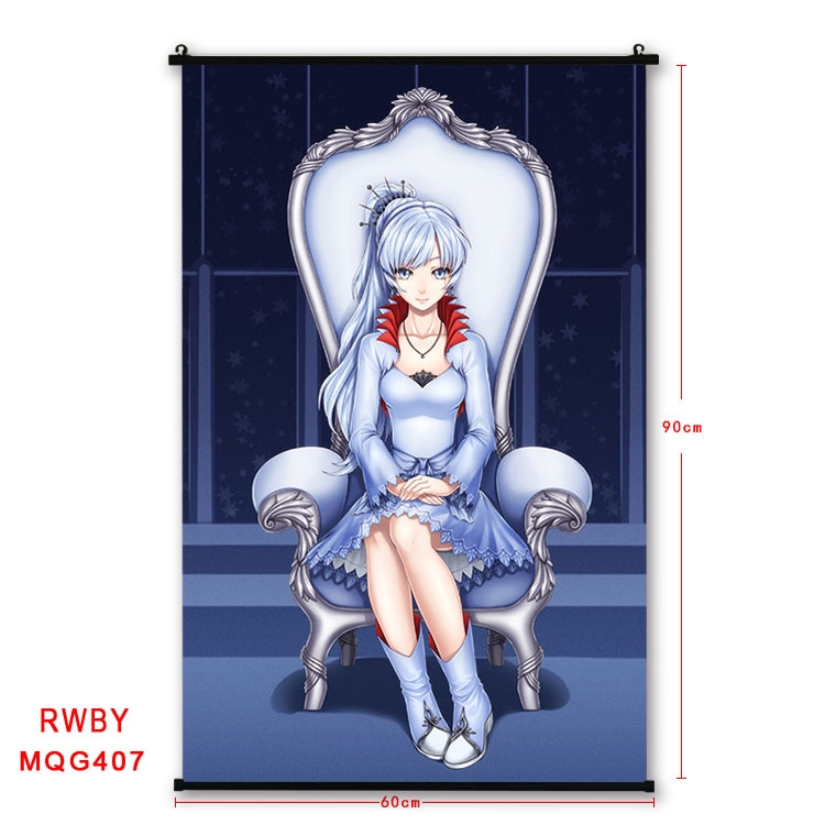 RWBY Anime plastic pole cloth painting Wall Scroll 60X90CM MQG407