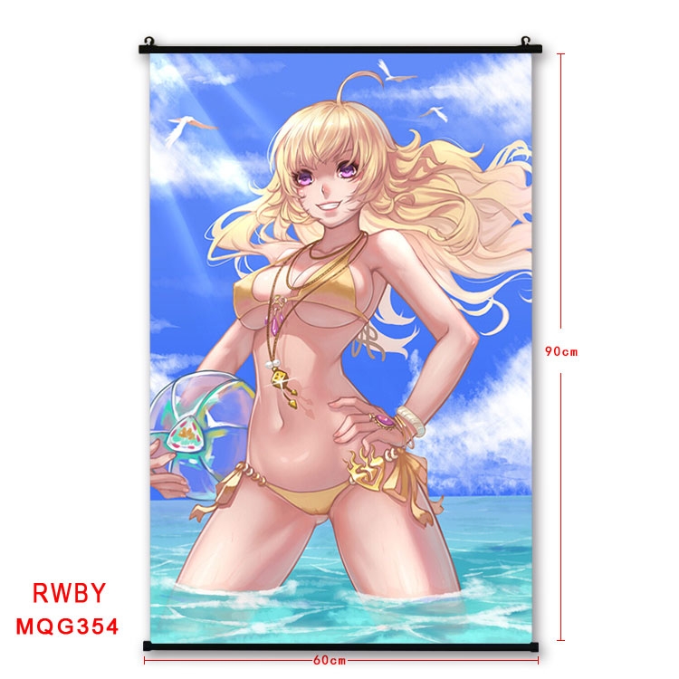 RWBY Anime plastic pole cloth painting Wall Scroll 60X90CM MQG354