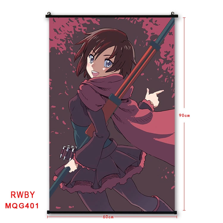 RWBY Anime plastic pole cloth painting Wall Scroll 60X90CM MQG403