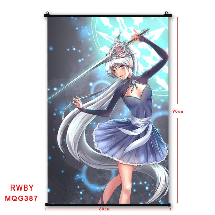 RWBY Anime plastic pole cloth painting Wall Scroll 60X90CM MQG387