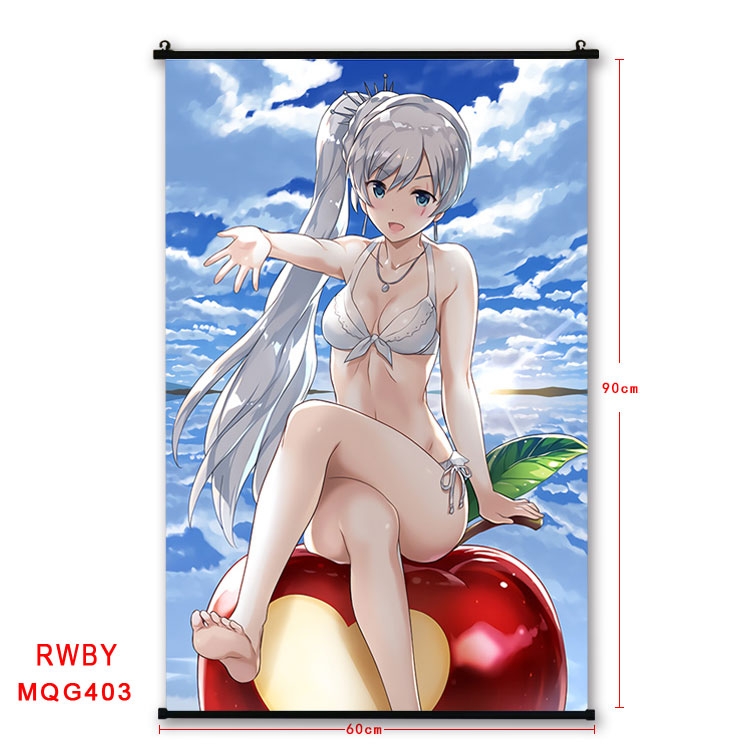 RWBY Anime plastic pole cloth painting Wall Scroll 60X90CM MQG403