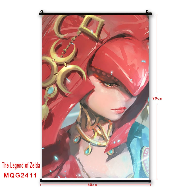 The Legend of Zelda Anime plastic pole cloth painting Wall Scroll 60X90CM  MQG2411
