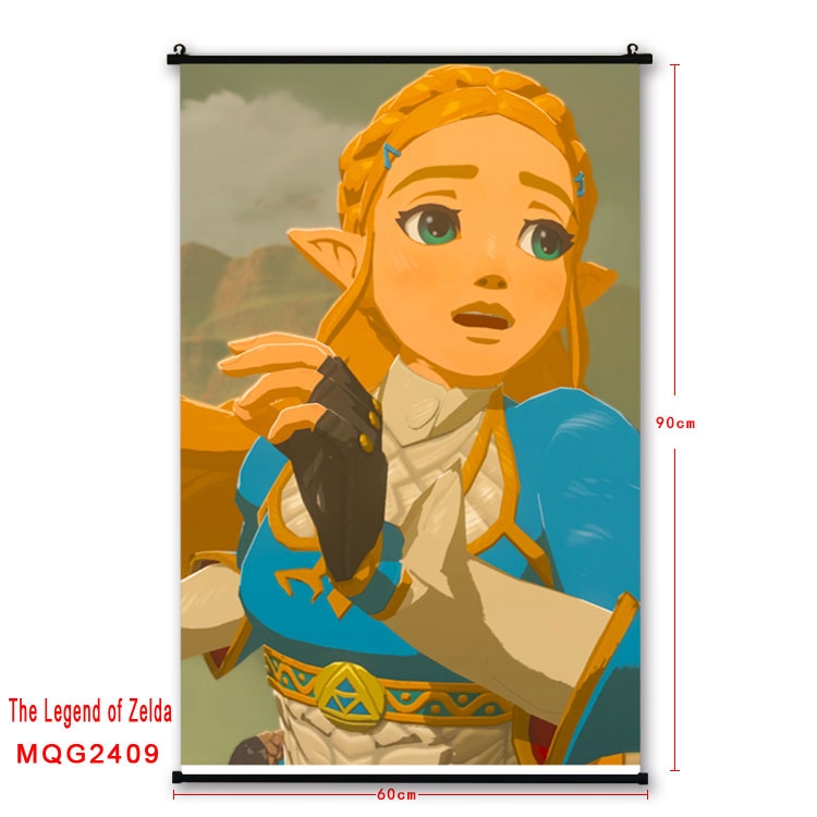 The Legend of Zelda Anime plastic pole cloth painting Wall Scroll 60X90CM  MQG2409