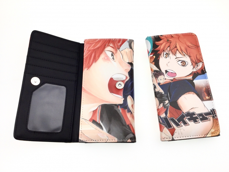 Haikyuu!! Anime full color button PU long wallet 2462 