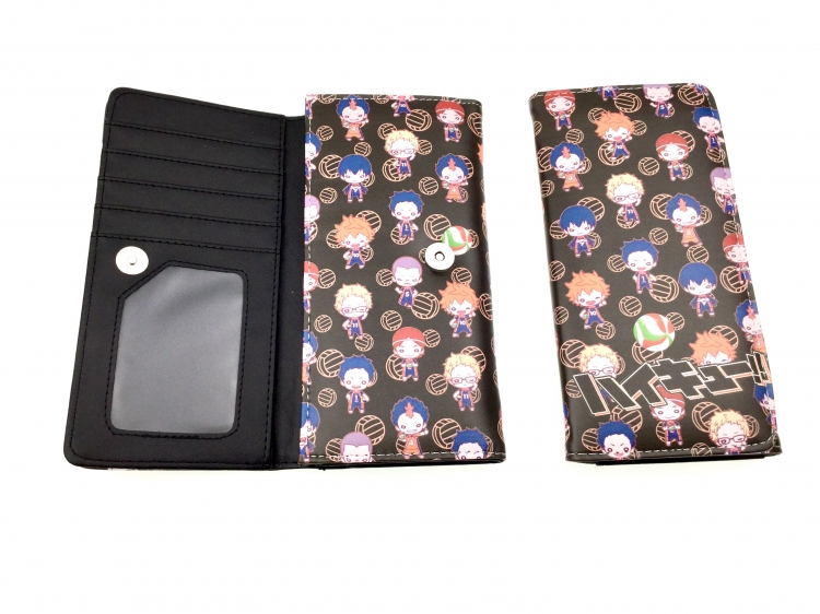 Haikyuu!! Anime full color button PU long wallet 2461