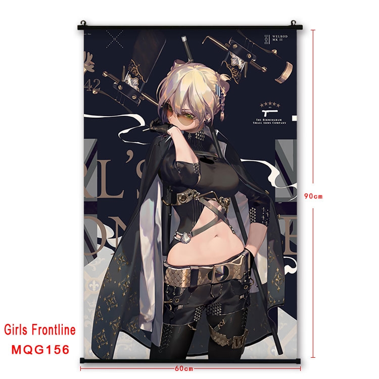 Girls Frontline Anime plastic pole cloth painting Wall Scroll 60X90CM  MQG156