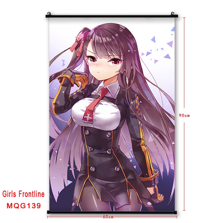 Girls Frontline Anime plastic pole cloth painting Wall Scroll 60X90CM  MQG139