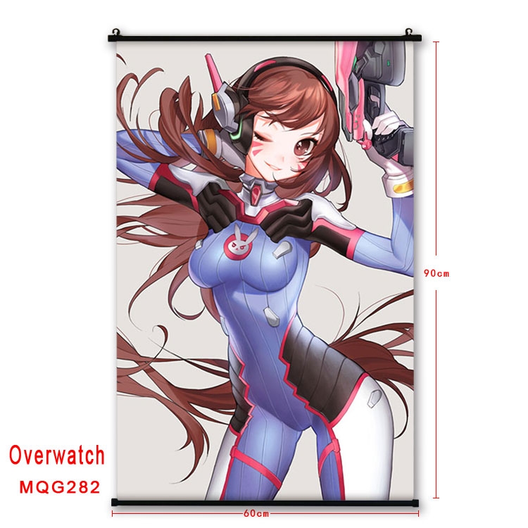 Overwatch Anime plastic pole cloth painting Wall Scroll 60X90CM MQG282