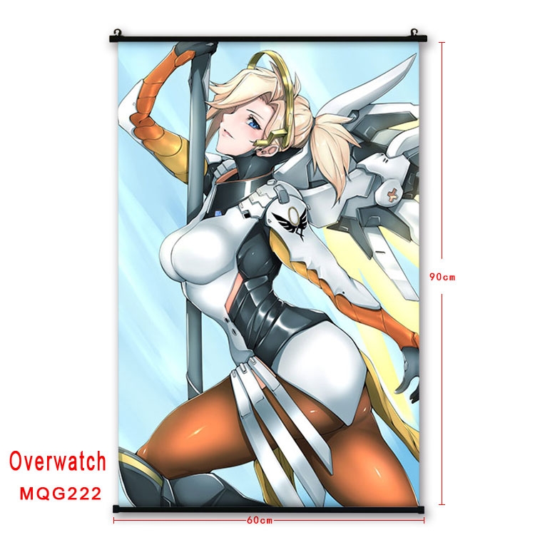 Overwatch Anime plastic pole cloth painting Wall Scroll 60X90CM  MQG222