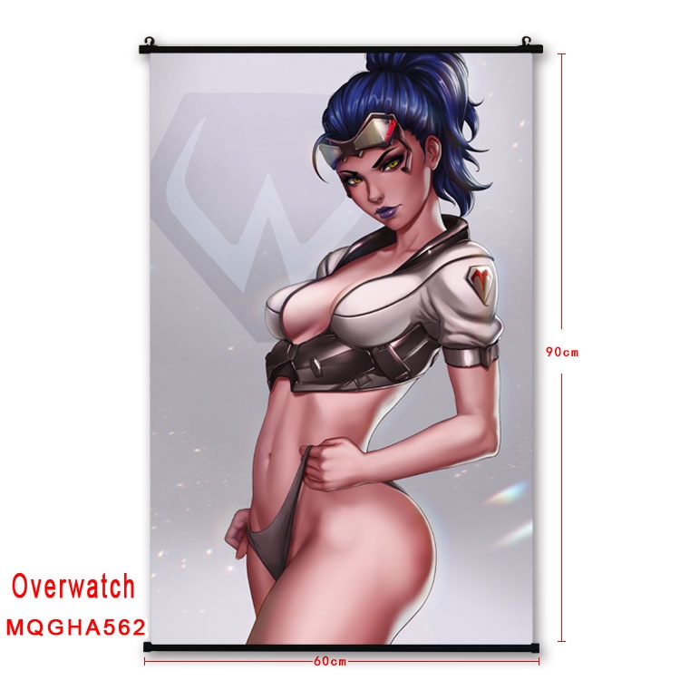Overwatch Anime plastic pole cloth painting Wall Scroll 60X90CM  MQGHA562