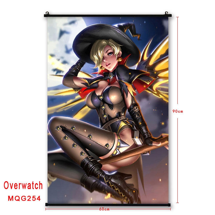 Overwatch Anime plastic pole cloth painting Wall Scroll 60X90CM  MQG254