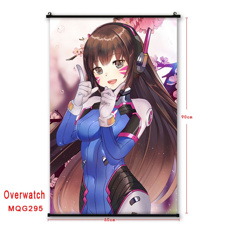 Overwatch Anime plastic pole cloth painting Wall Scroll 60X90CM  MQG295