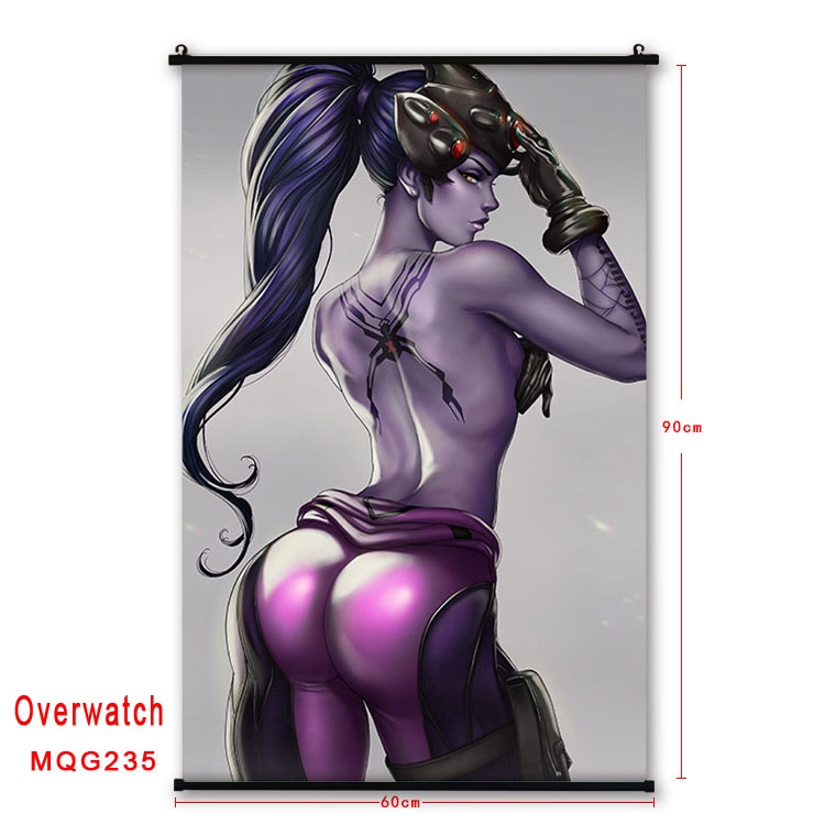 Overwatch Anime plastic pole cloth painting Wall Scroll 60X90CM  MQG235