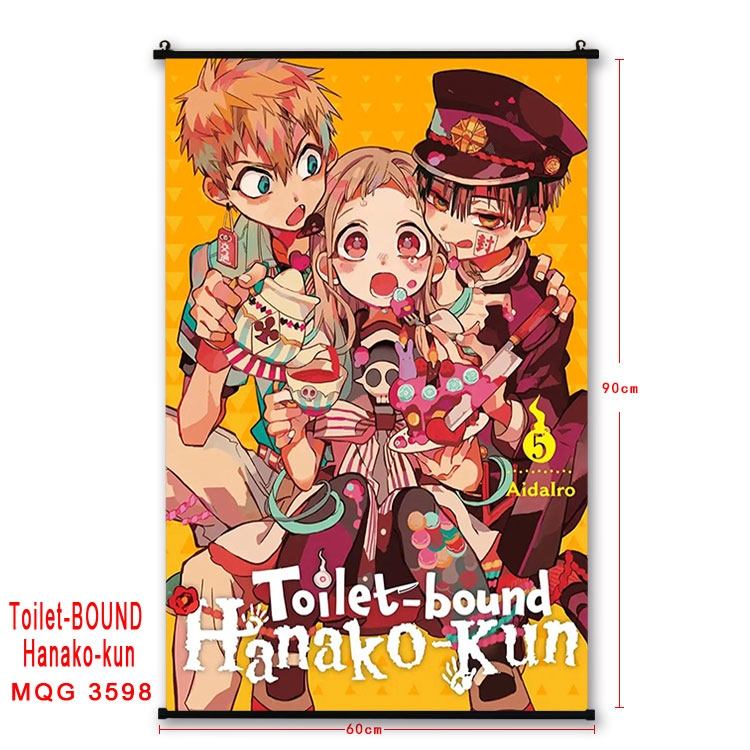 Toilet-bound Hanako-kun Anime plastic pole cloth painting Wall Scroll 60X90CM  MQG3598