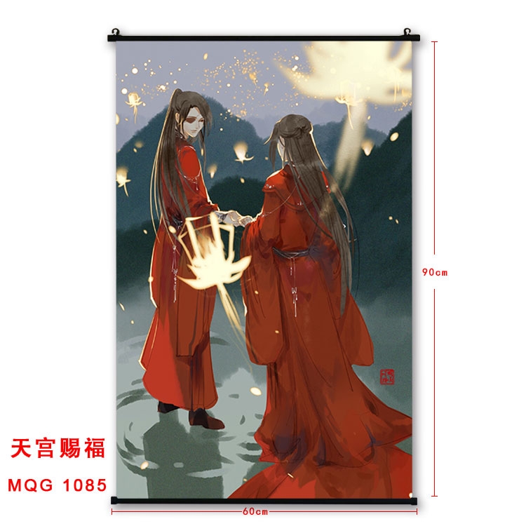 Heavenly Palace blessing Anime plastic pole cloth painting Wall Scroll 60X90CM  MQG1085