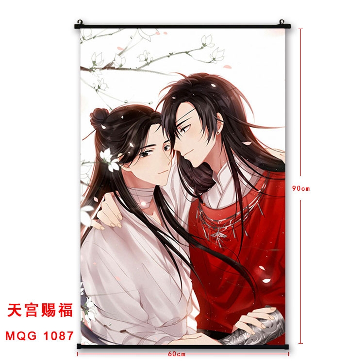 Heavenly Palace blessing Anime plastic pole cloth painting Wall Scroll 60X90CM  MQG1087