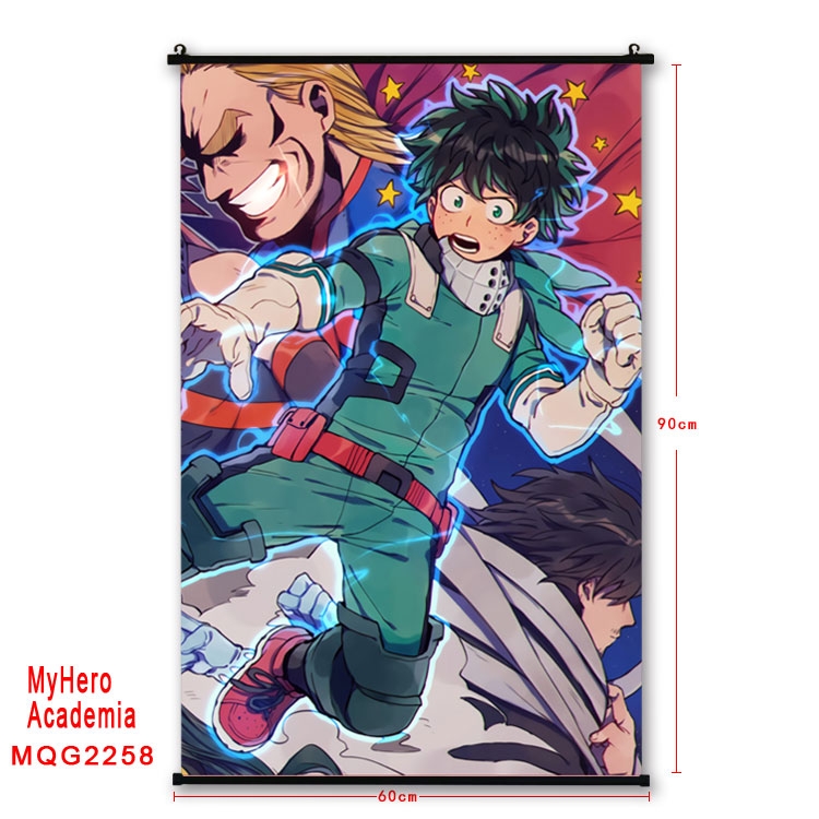 My Hero Academia Anime plastic pole cloth painting Wall Scroll 60X90CM  MQG2258