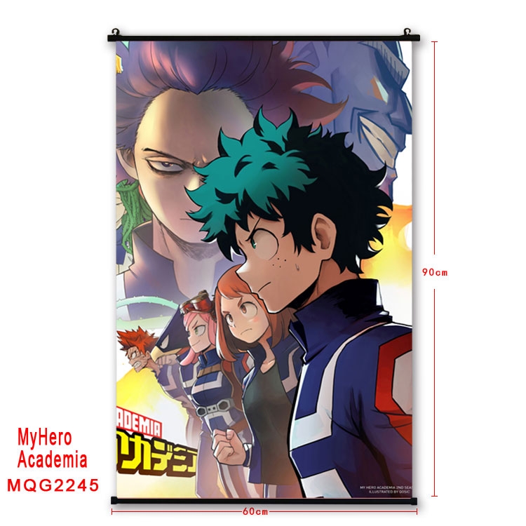 My Hero Academia Anime plastic pole cloth painting Wall Scroll 60X90CM  MQG2245