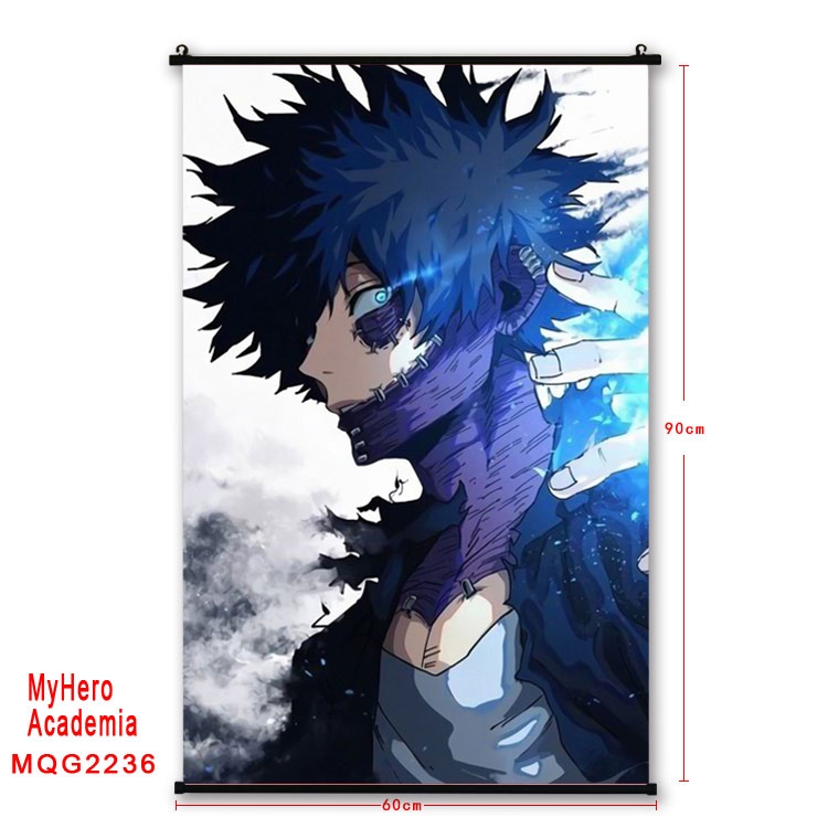 My Hero Academia Anime plastic pole cloth painting Wall Scroll 60X90CM  MQG2236