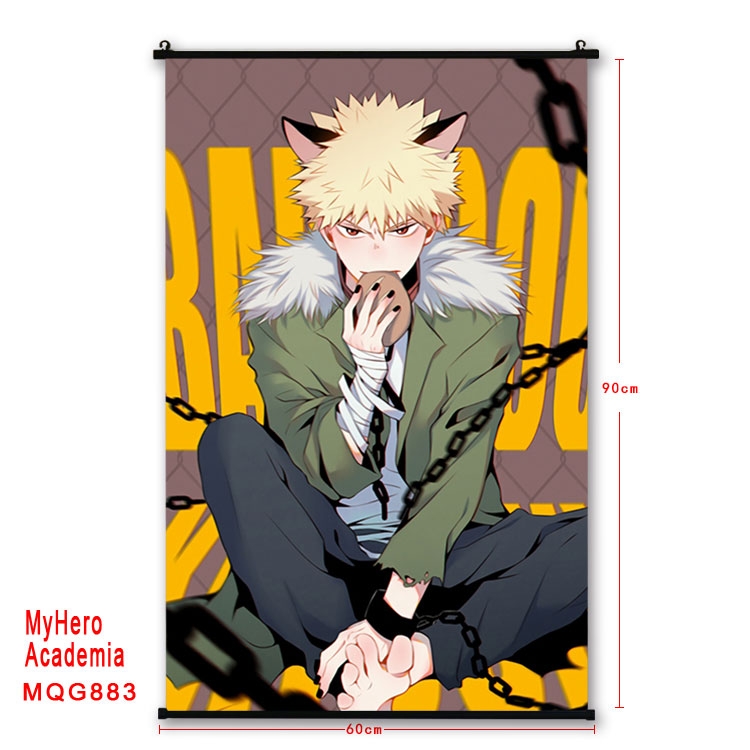 My Hero Academia Anime plastic pole cloth painting Wall Scroll 60X90CM  MQG883