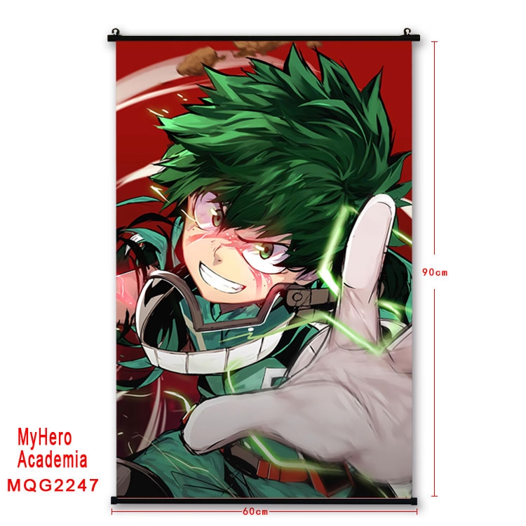 My Hero Academia Anime plastic pole cloth painting Wall Scroll 60X90CM  MQG2247