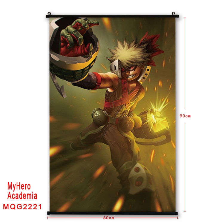 My Hero Academia Anime plastic pole cloth painting Wall Scroll 60X90CM  MQG2221