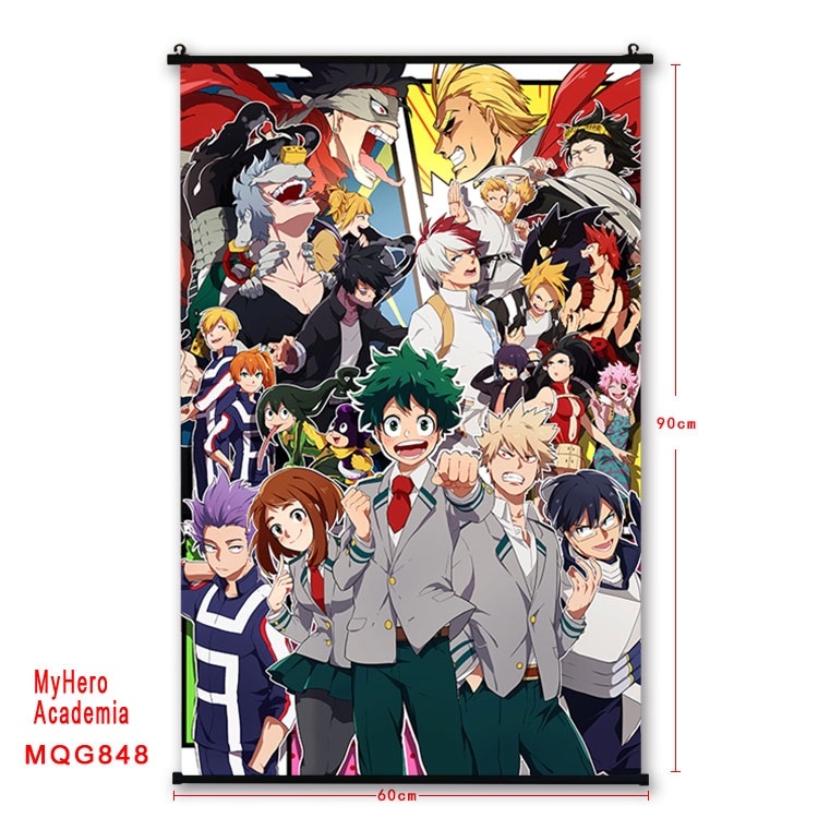 My Hero Academia Anime plastic pole cloth painting Wall Scroll 60X90CM  MQG848