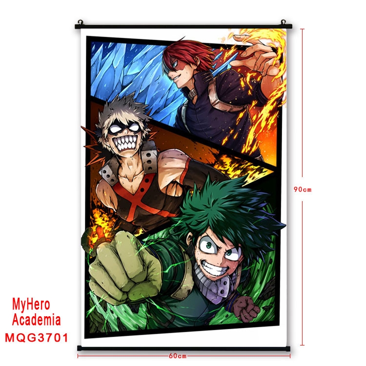 My Hero Academia Anime plastic pole cloth painting Wall Scroll 60X90CM  MQG-3701