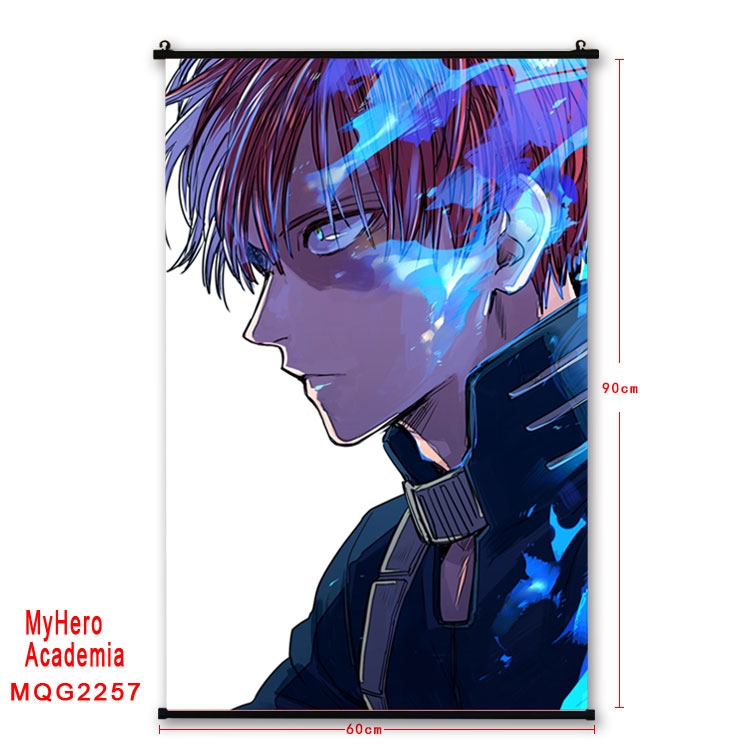 My Hero Academia Anime plastic pole cloth painting Wall Scroll 60X90CM MQG2257