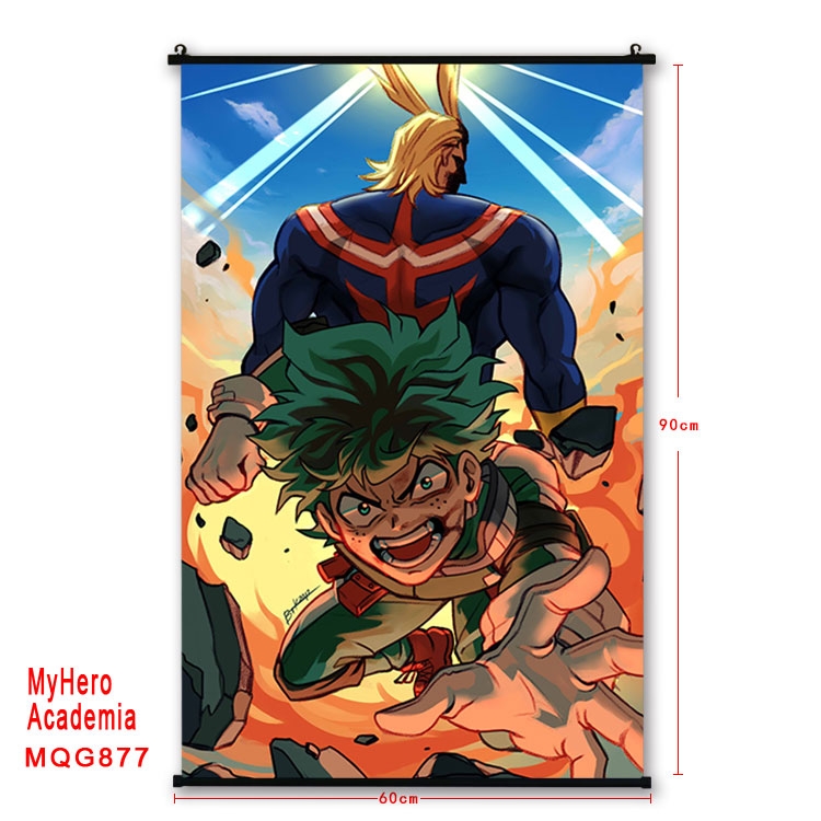 My Hero Academia Anime plastic pole cloth painting Wall Scroll 60X90CM  MQG877