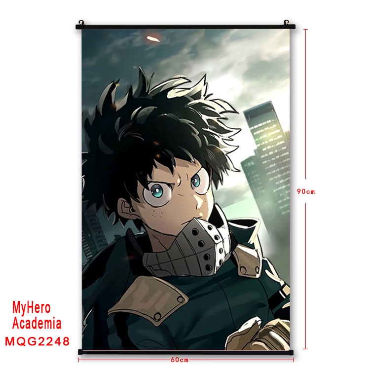 My Hero Academia Anime plastic pole cloth painting Wall Scroll 60X90CM  MQG2248