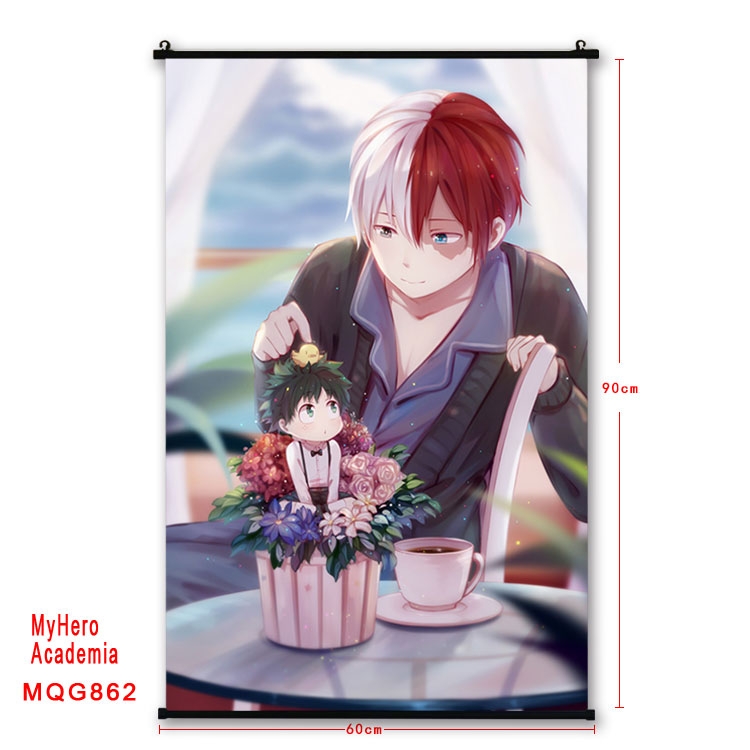 My Hero Academia Anime plastic pole cloth painting Wall Scroll 60X90CM  MQG862